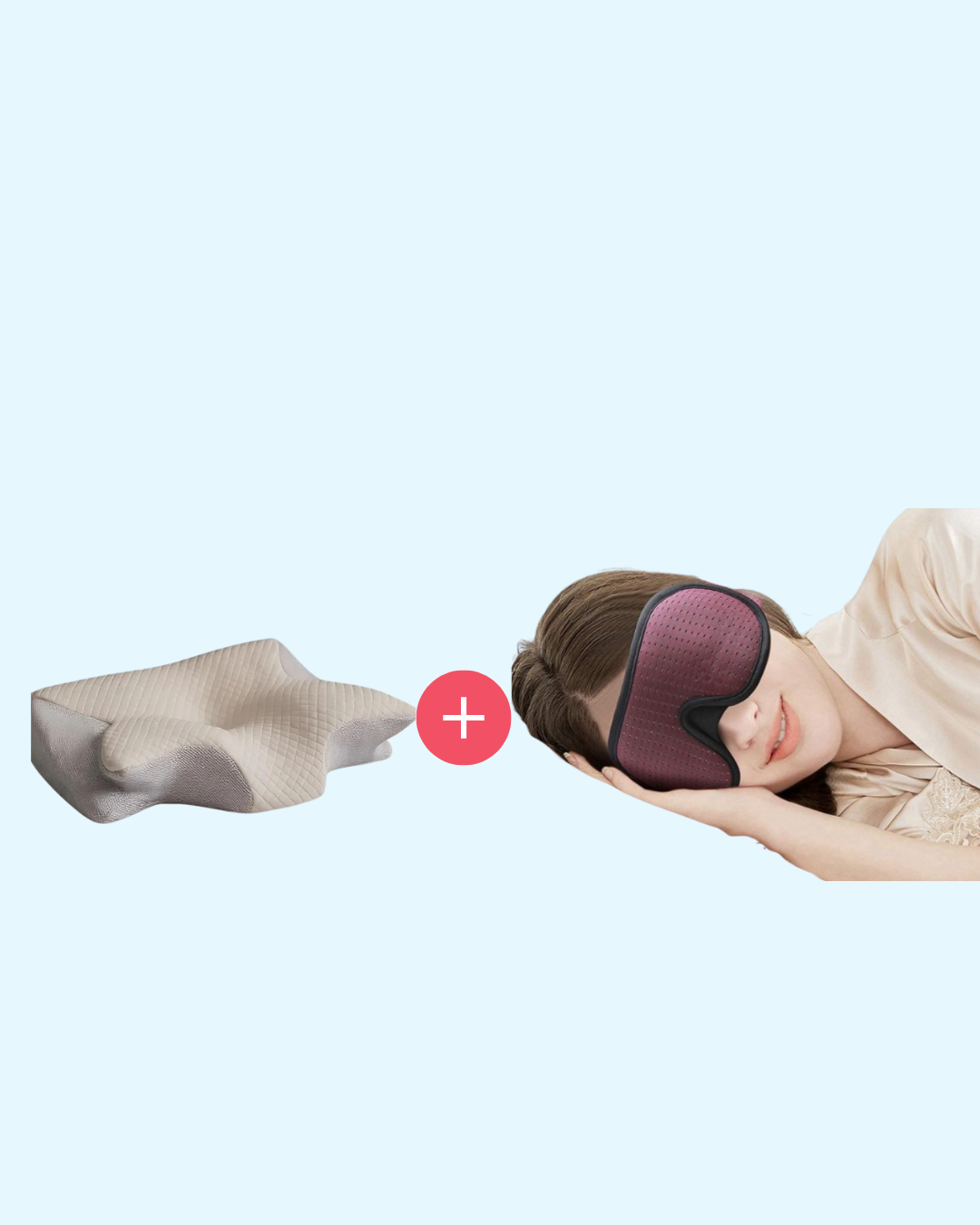 Pack Oreiller ergonomique + Masque 3D