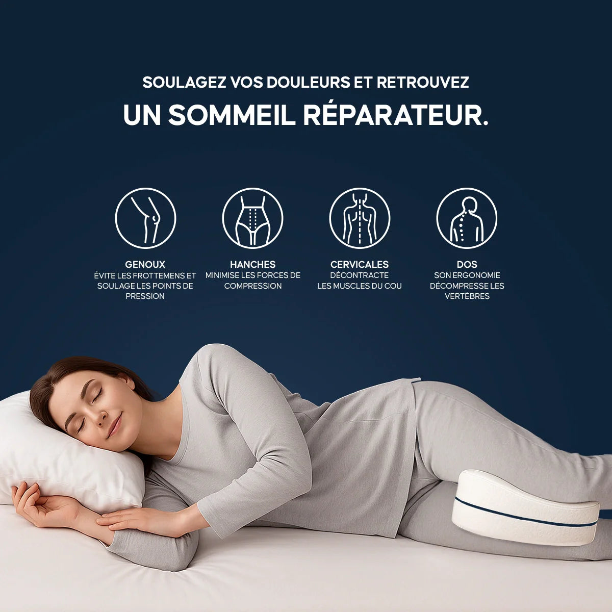 Coussin Lombaire Zenodream – Soulagement immédiat pour un dos sans douleur